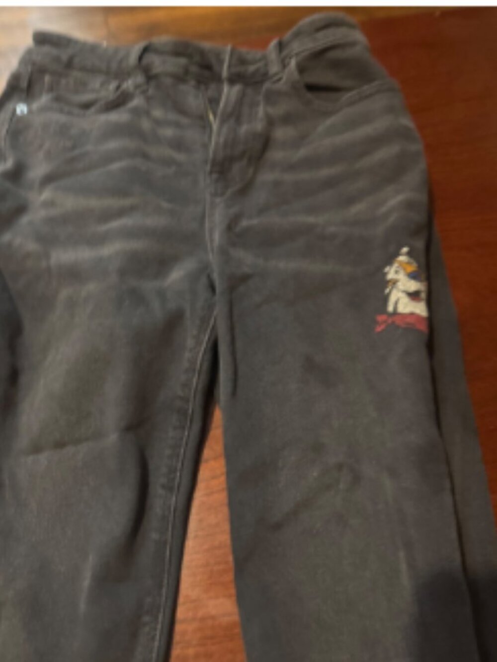 American Eagle Black Graphic Jeans